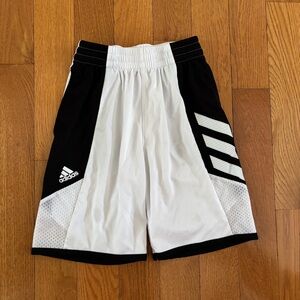 Adidas Black and White Athletic Shorts